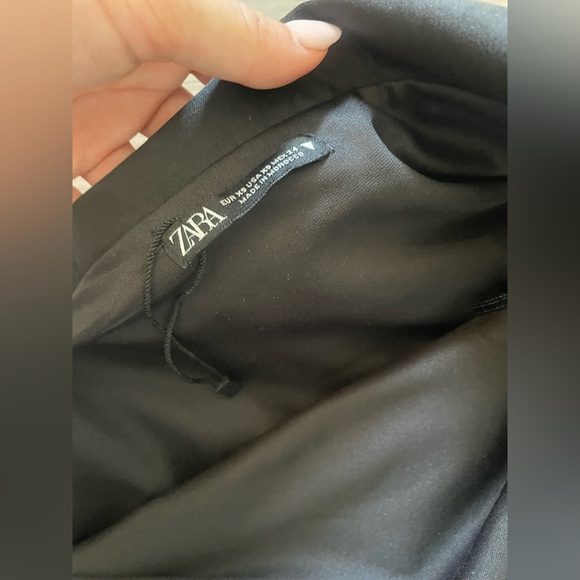 Zara black one shoulder blazer mini dress - Picture 4 of 5